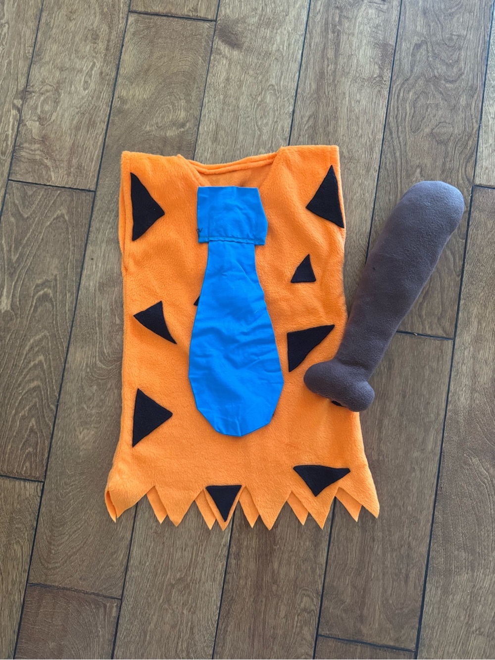 Fred Flintstone Baby Halloween Costume 12M Tunic Tie & Club